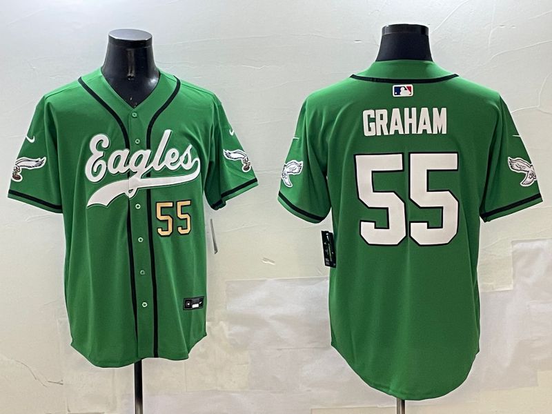 Men Philadelphia Eagles 55 Graham Green three generations Jointly Name 2025 Nike Limited NFL Jersey style 10